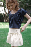 Roha Button Flare Skirt