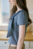 Salty Ribbon Half Blouse