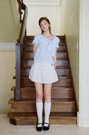 Salty Ribbon Half Blouse