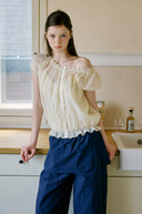 Skirt Layered Nylon Pants