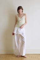 Skirt Layered Nylon Pants