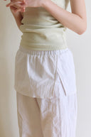 Skirt Layered Nylon Pants