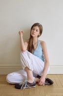 Skirt Layered Nylon Pants