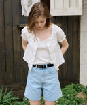 Belle Lace Ruffle Blouse