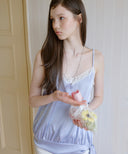 Satin Lace Strap Sleeveless
