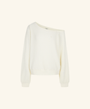 More Waffle Off-Shoulder Sweatshirt