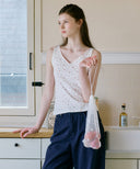 Flower Lace Sleeveless Top