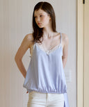 Satin Lace Strap Sleeveless