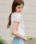 Belle Lace Ruffle Blouse