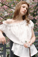 Roe One-Shoulder Lace Blouse
