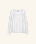 Mori Lace Square Long Blouse