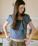 Salty Ribbon Half Blouse