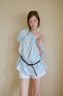 Roe One-Shoulder Lace Blouse