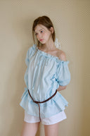 Roe One-Shoulder Lace Blouse