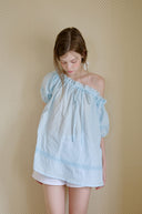 Roe One-Shoulder Lace Blouse