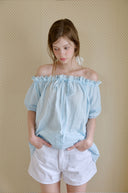 Roe One-Shoulder Lace Blouse