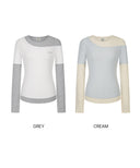 Letters Layered Off-Shoulder T-Shirt